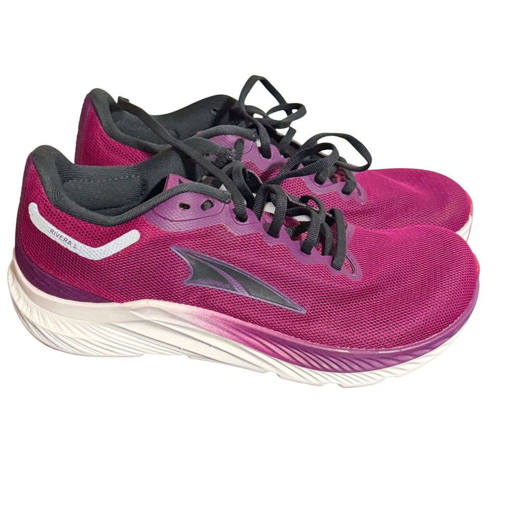 Altra Rivera 3 Womens Running Shoes Magenta Purple Mesh Sneakers sz 6 Zero Drop